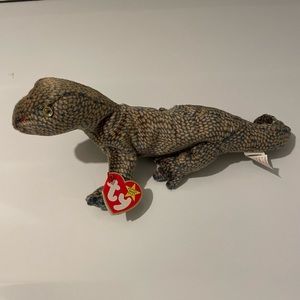 Ty Beanie Original Baby Scaly (the Lizard) 1999, rare, retired, with errors